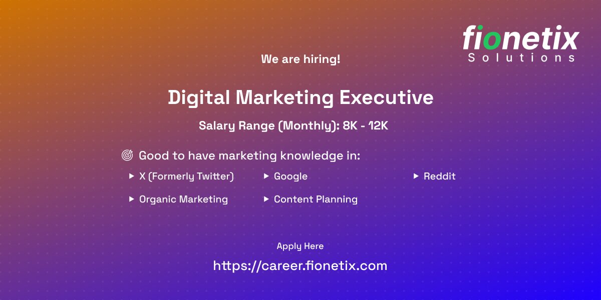 Digital Marketing Executive